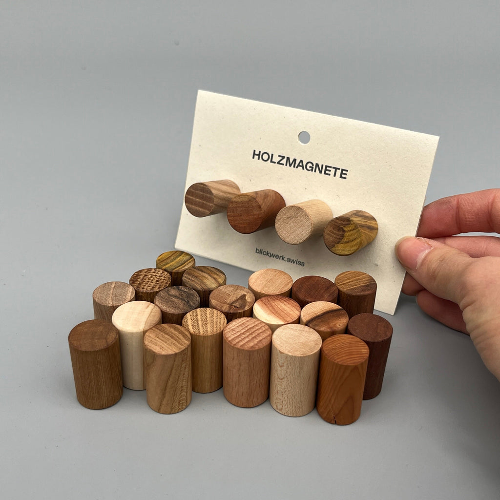 Holzmagnete 4er-Set