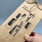 Holzmagnete – Set mit 19 verschiedenen Holzarten