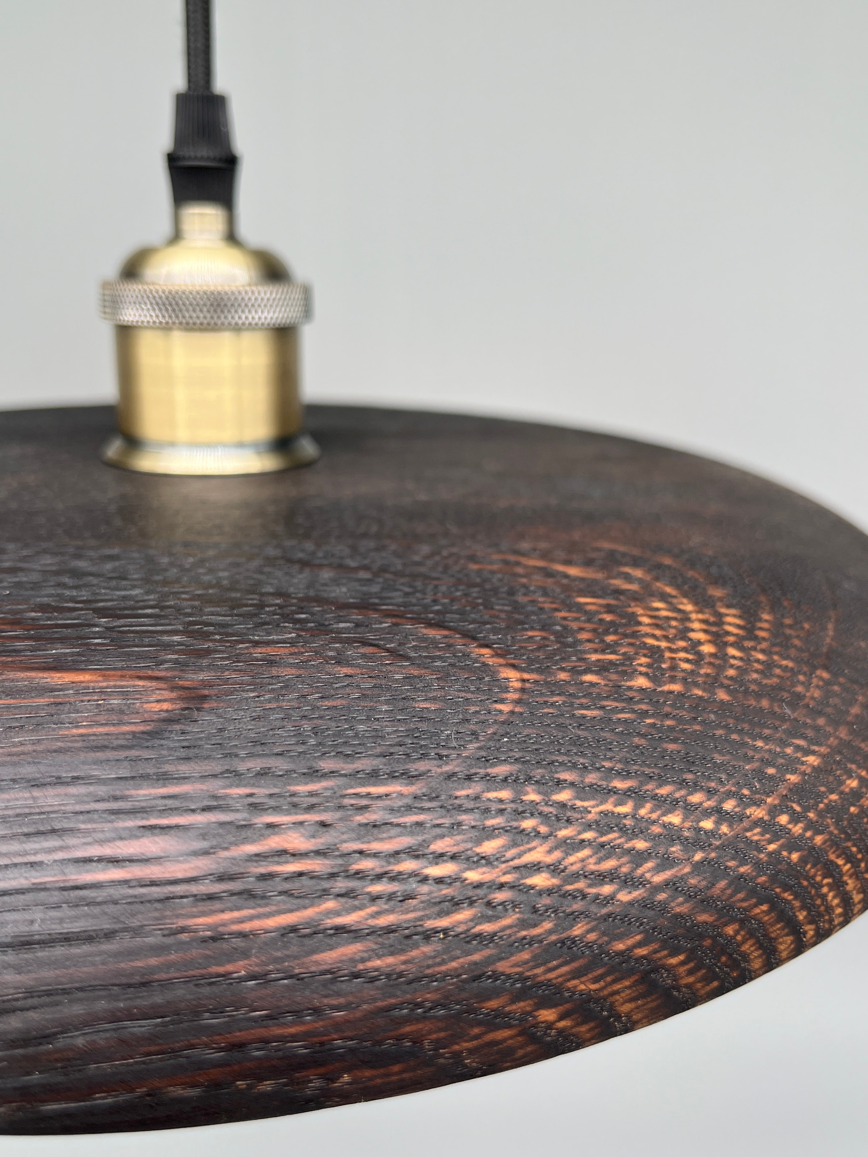 Glühwürmli – Holz Lampenschirm, Eiche geflammt