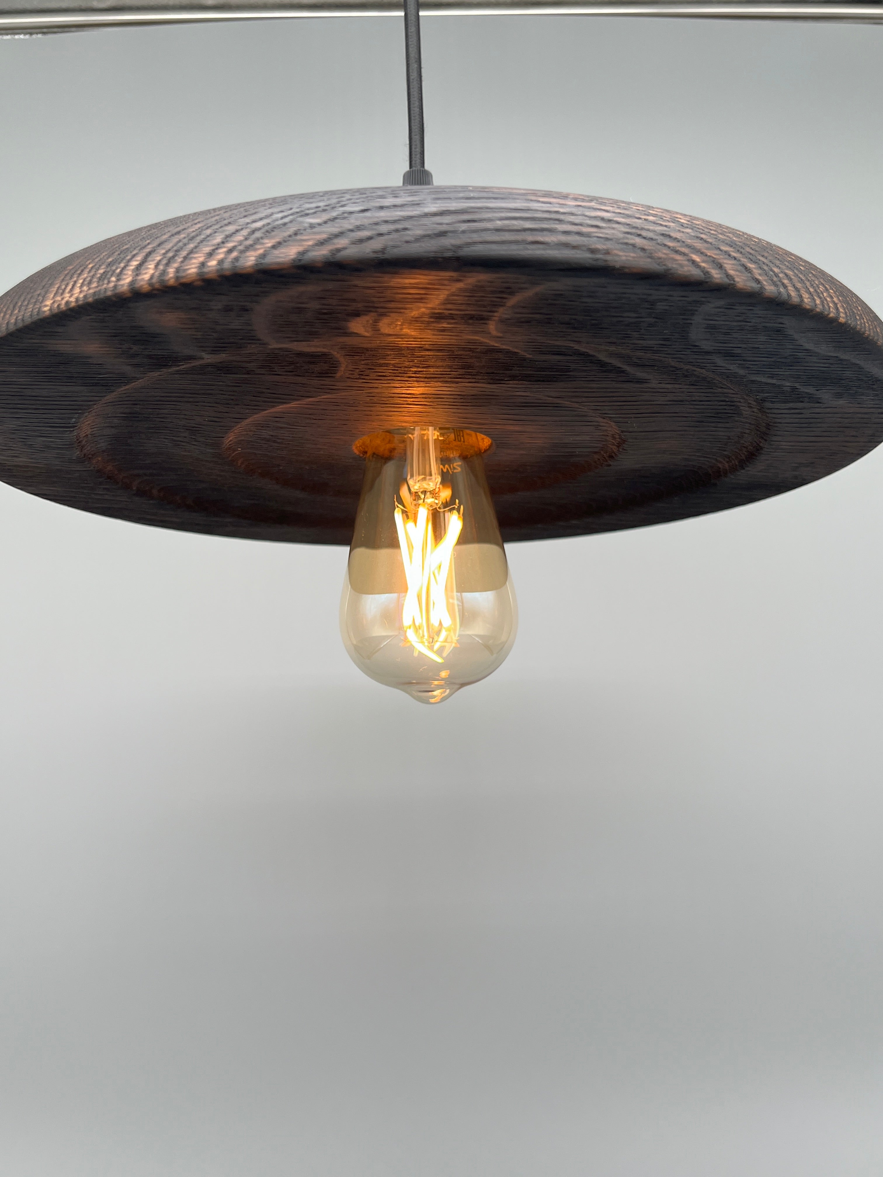 Glühwürmli – Holz Lampenschirm, Eiche geflammt