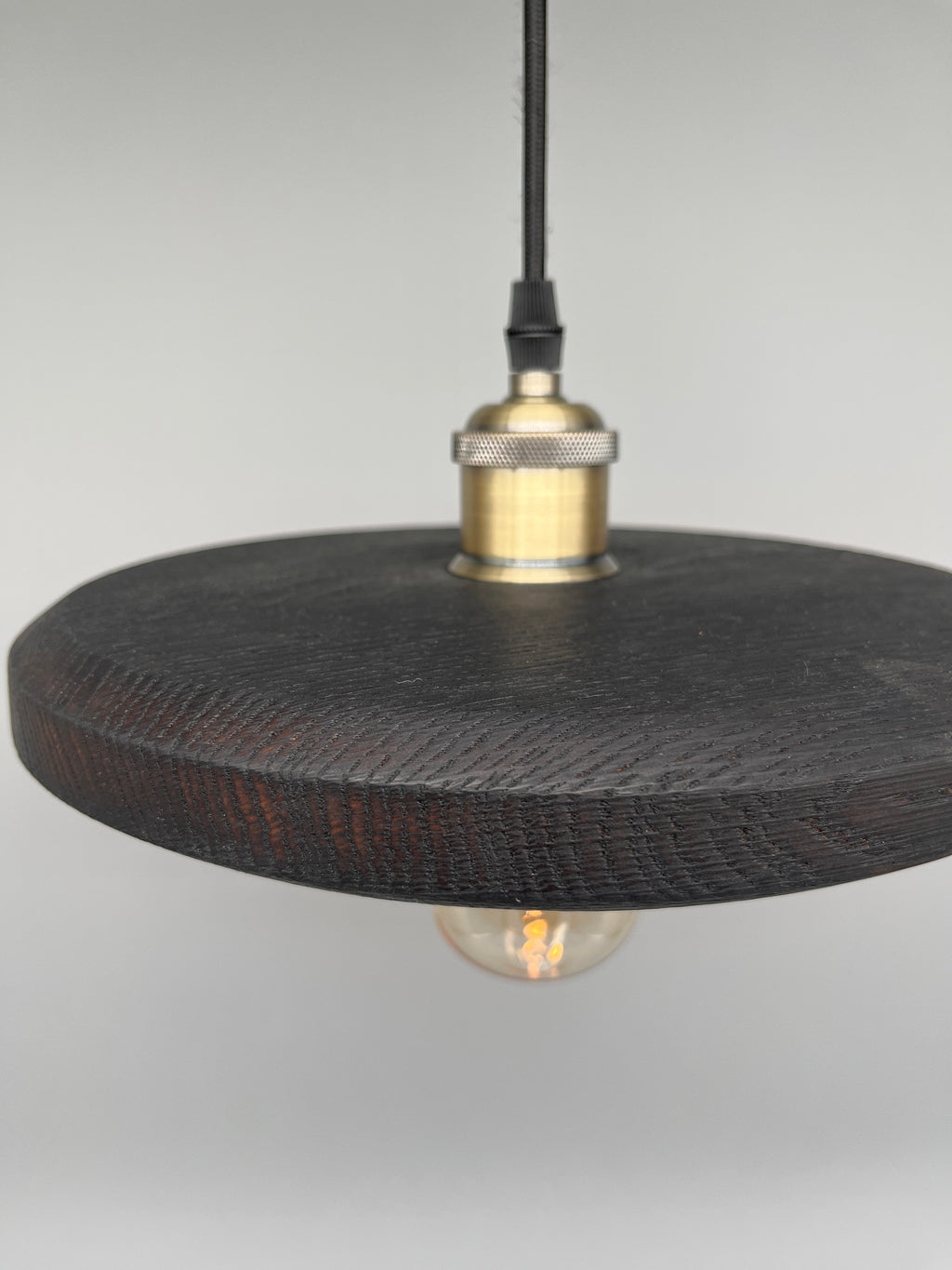 Glühwürmli – Holz Lampenschirm, Eiche geflammt