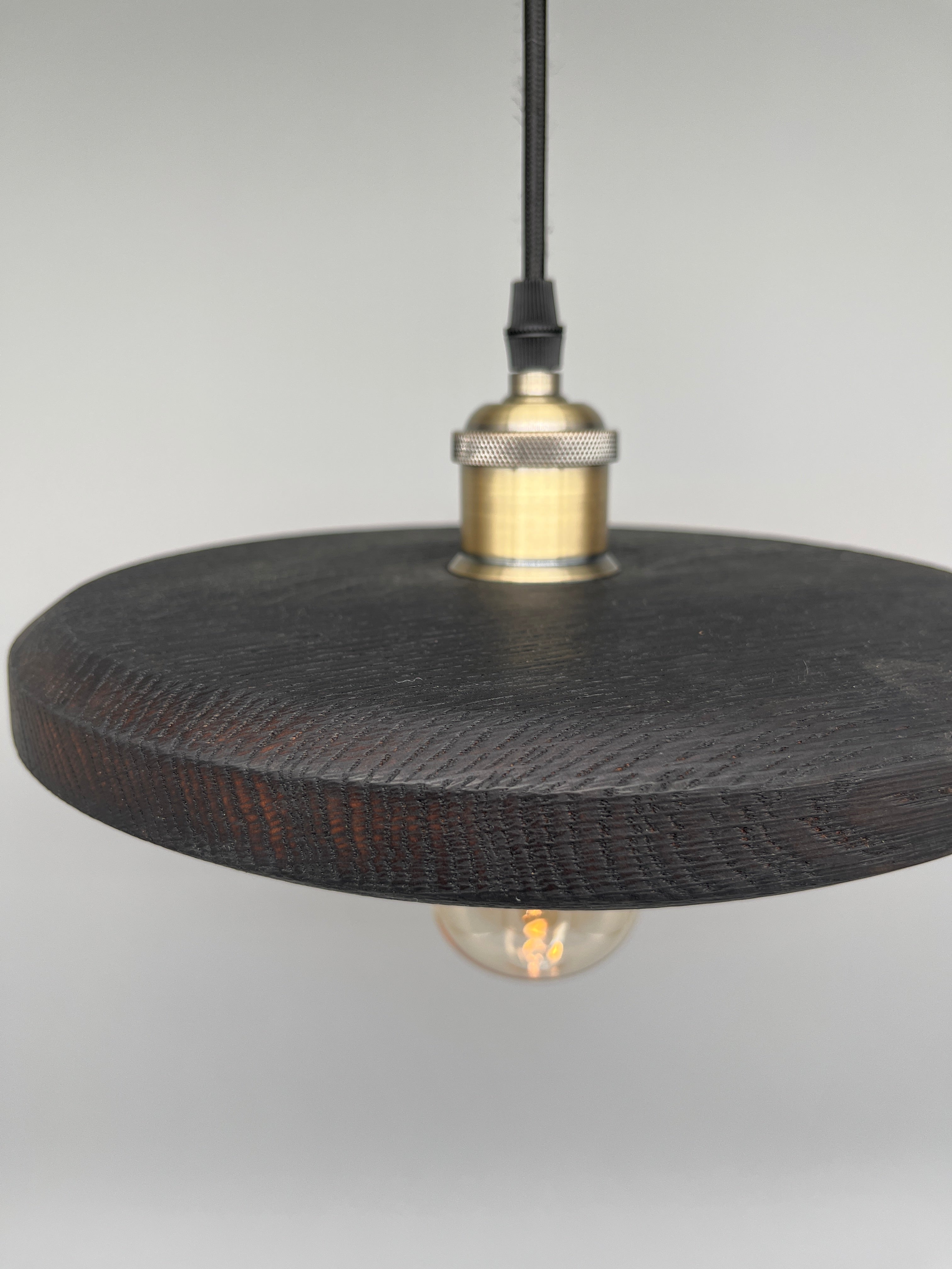 Glühwürmli – Holz Lampenschirm, Eiche geflammt