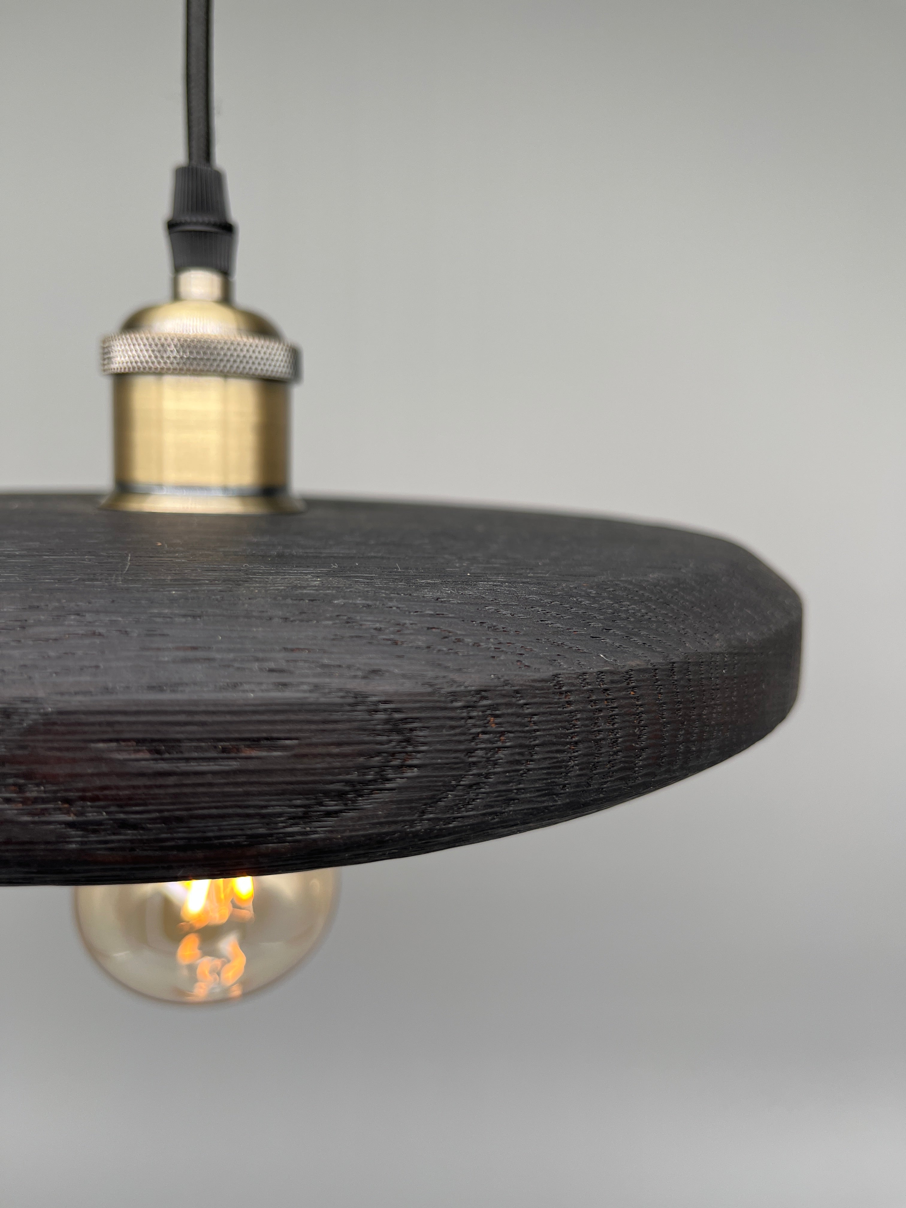 Glühwürmli – Holz Lampenschirm, Eiche geflammt