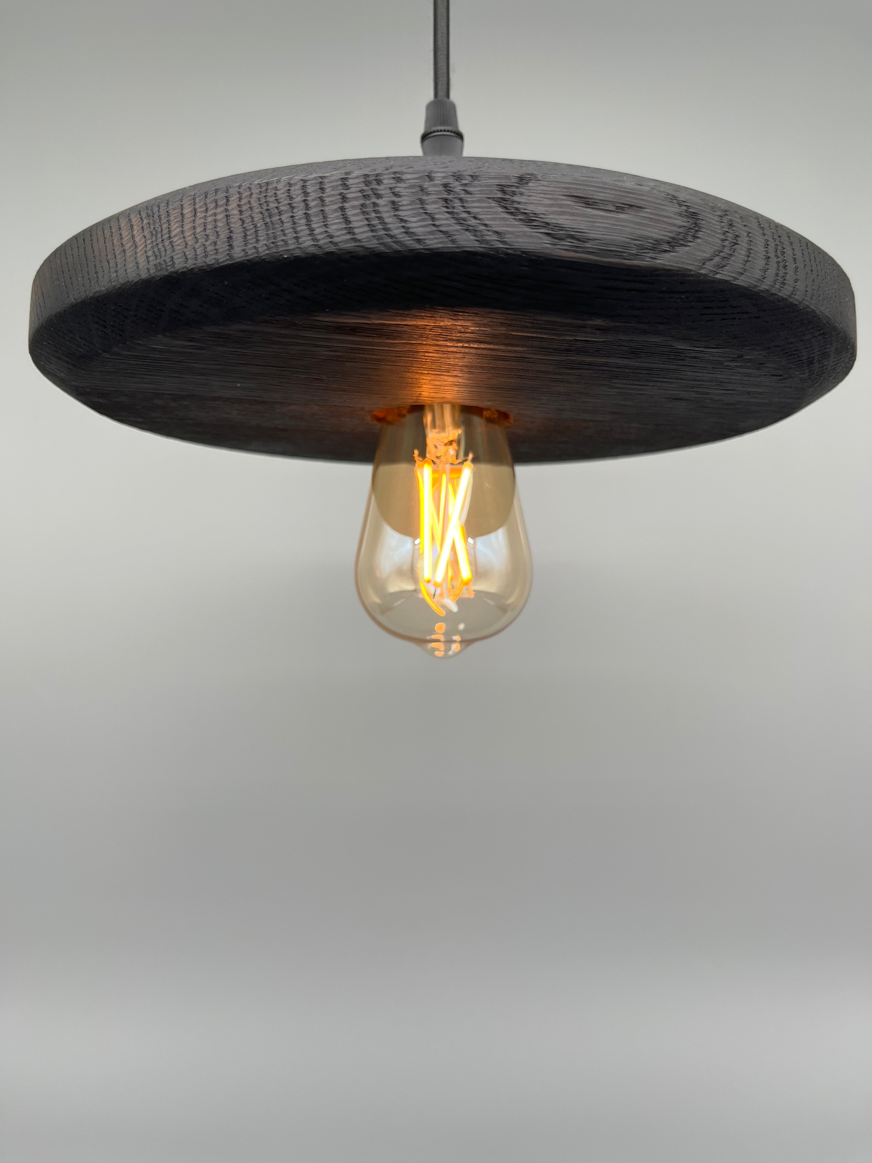 Glühwürmli – Holz Lampenschirm, Eiche geflammt