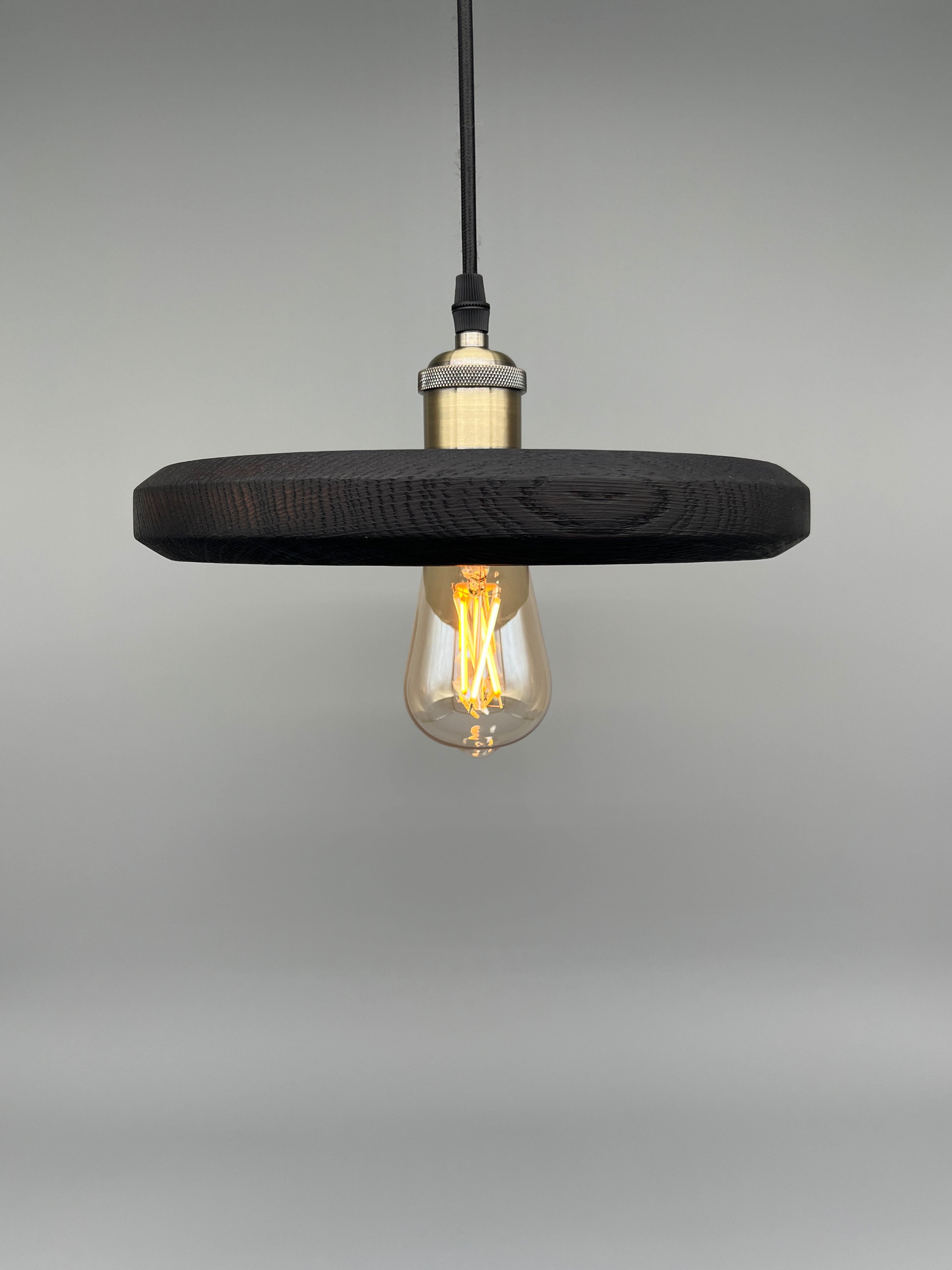 Glühwürmli – Holz Lampenschirm, Eiche geflammt