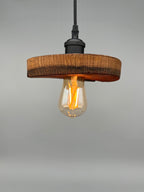 Glühwürmli – Holz Lampenschirm, Eiche aus Weinfass