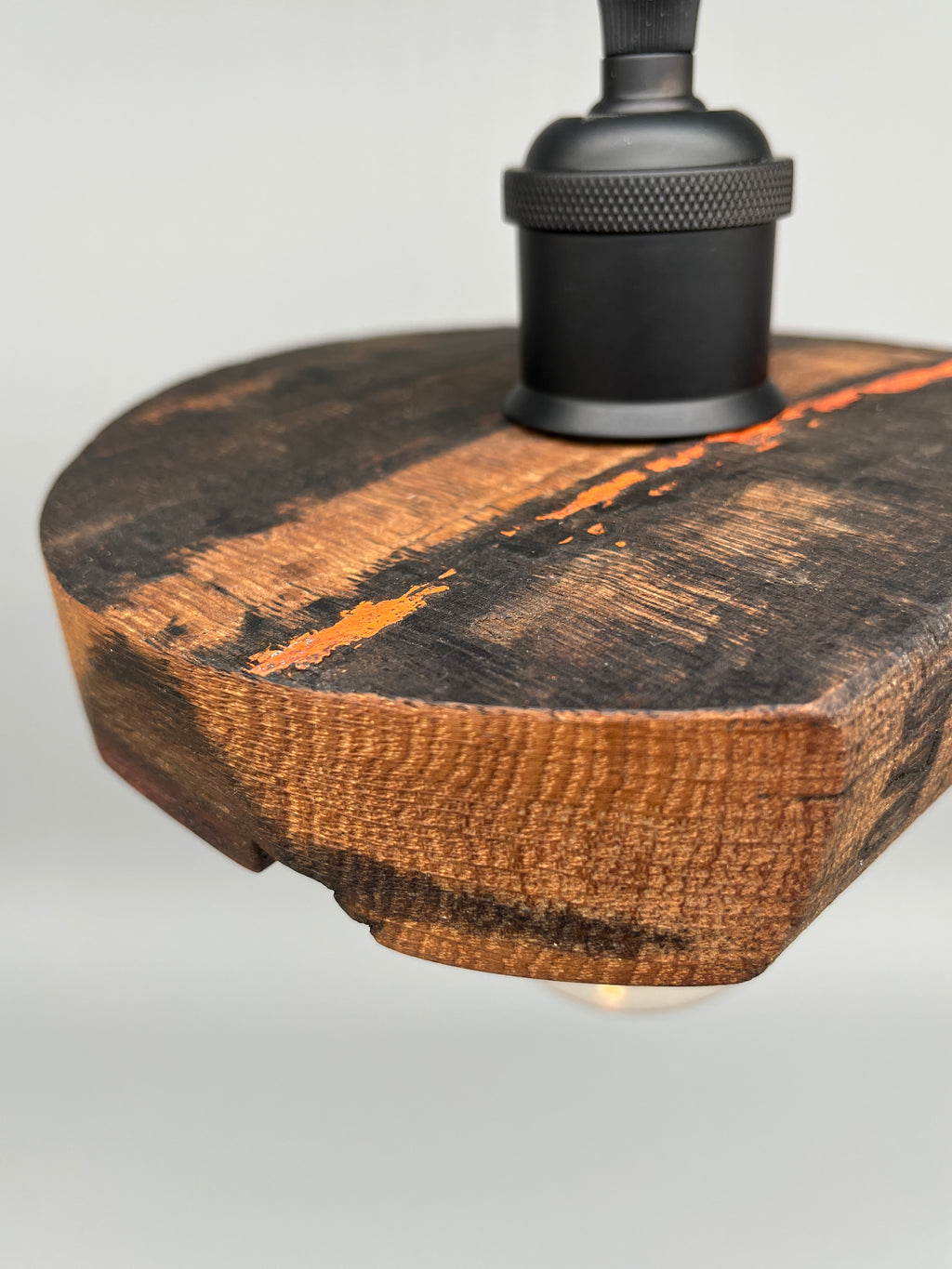 Glühwürmli – Holz Lampenschirm, Eiche aus Weinfass