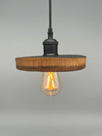 Glühwürmli – Holz Lampenschirm, Eiche aus Weinfass