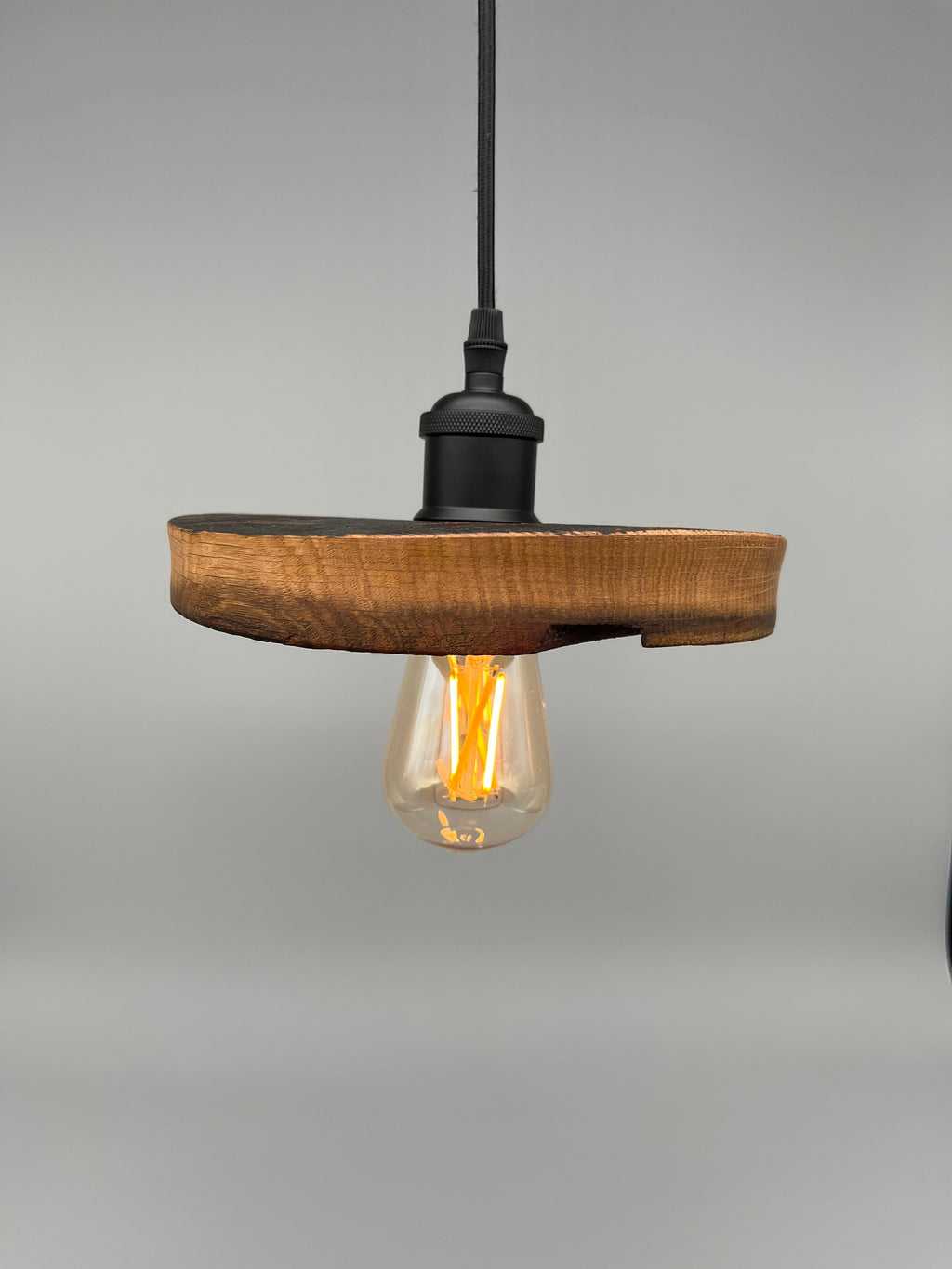 Glühwürmli – Holz Lampenschirm, Eiche aus Weinfass