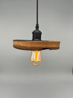 Glühwürmli – Holz Lampenschirm, Eiche aus Weinfass