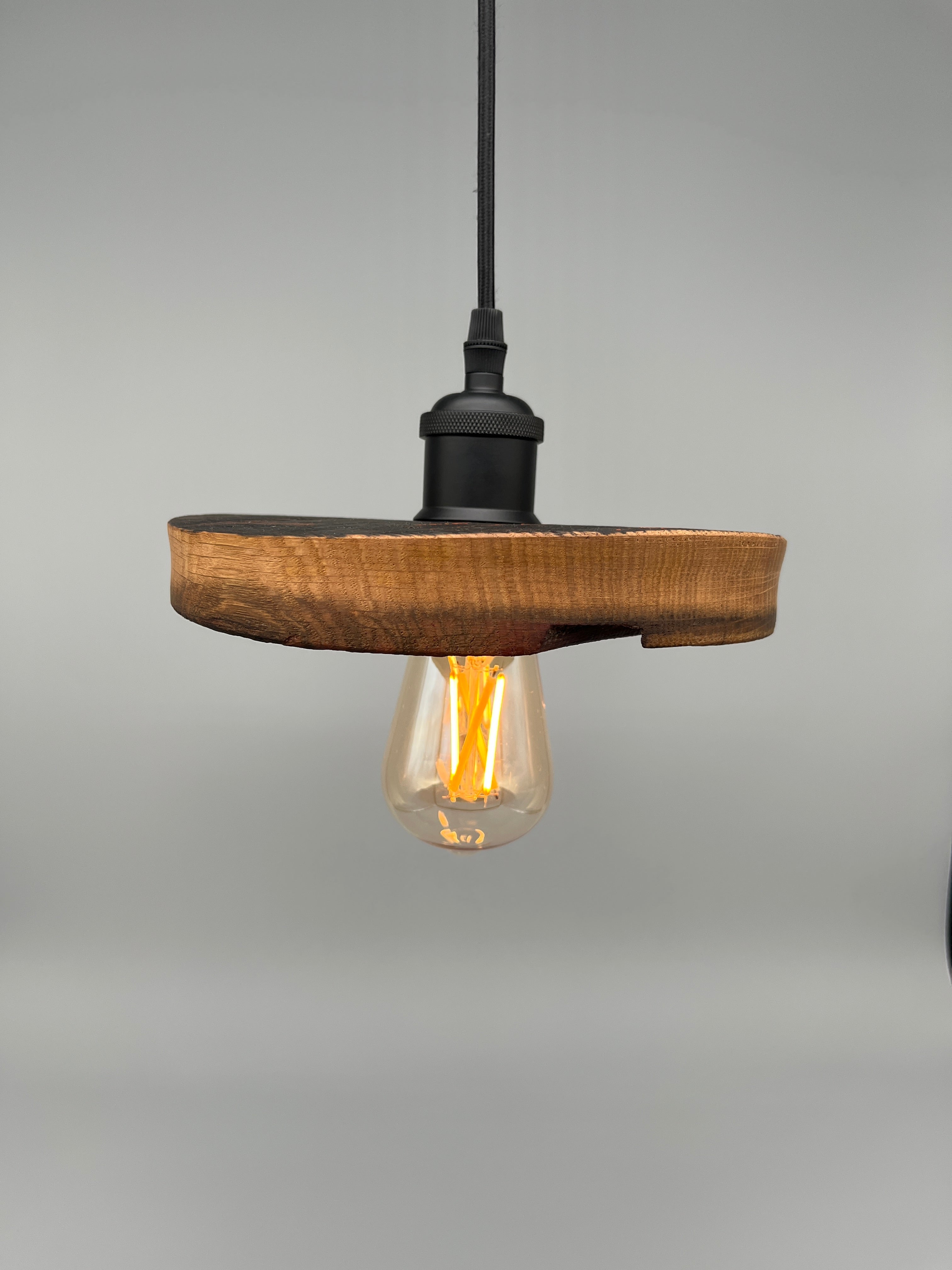 Glühwürmli – Holz Lampenschirm, Eiche aus Weinfass