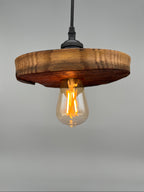 Glühwürmli – Holz Lampenschirm, Eiche aus Weinfass