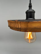 Glühwürmli – Holz Lampenschirm, Eiche aus Weinfass