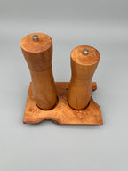 Pfeffer- und Salzmühle Set mit Brettli – Weissdorn