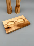 Pfeffer- und Salzmühle Set mit Brettli – Ulme