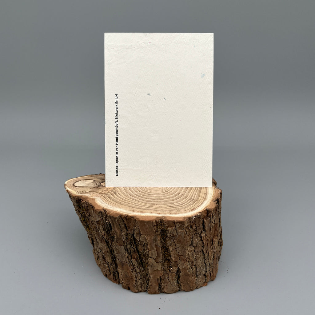 Karte handgeschöpft – Schneemann