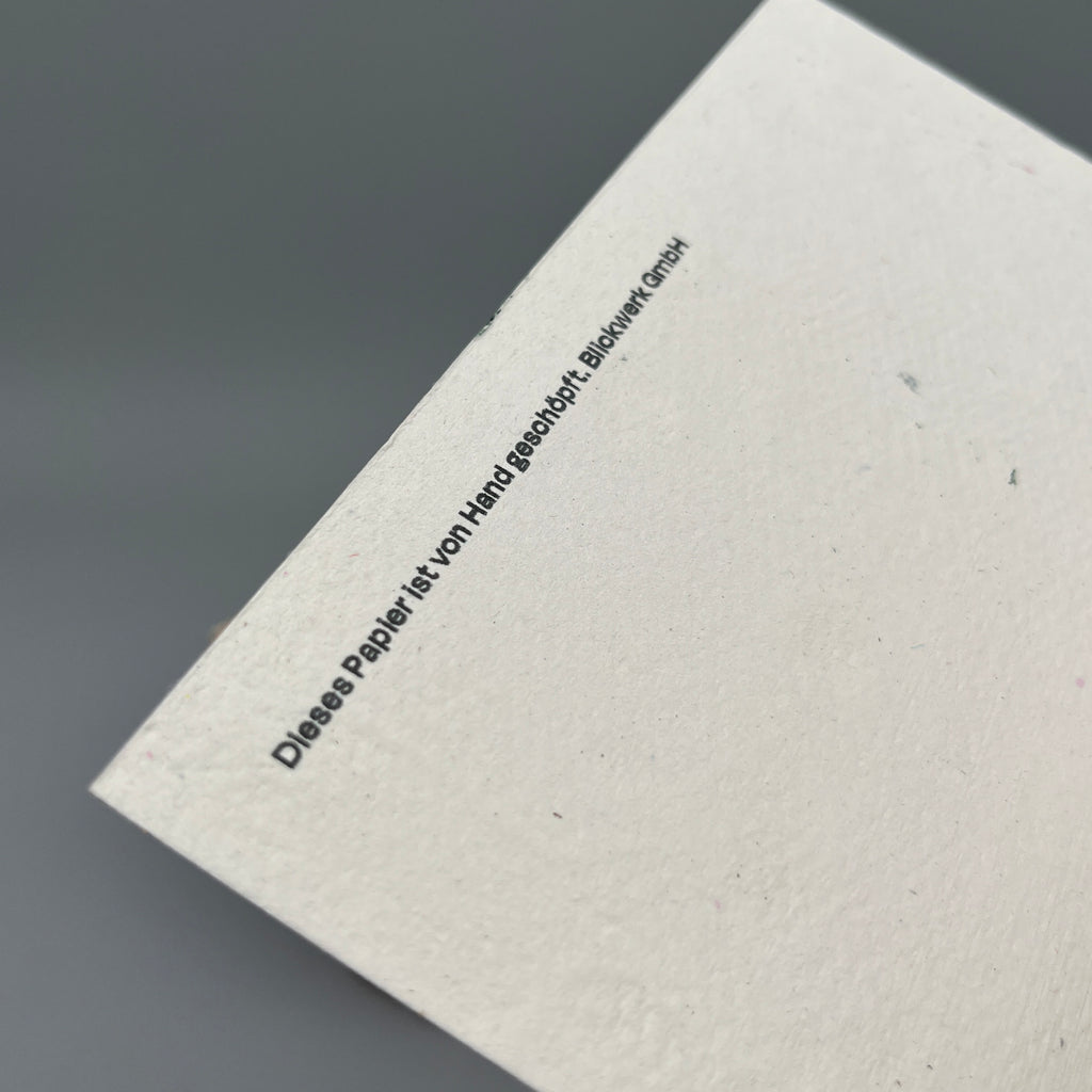 Karte handgeschöpft – Schneemann