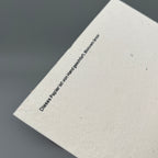 Karte handgeschöpft – Schneemann