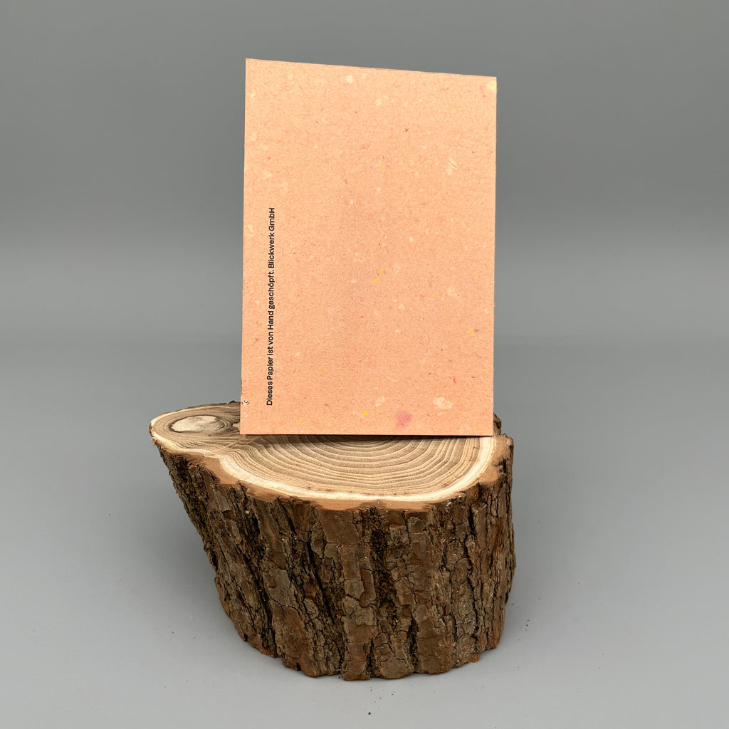 Karte handgeschöpft – Wichteli