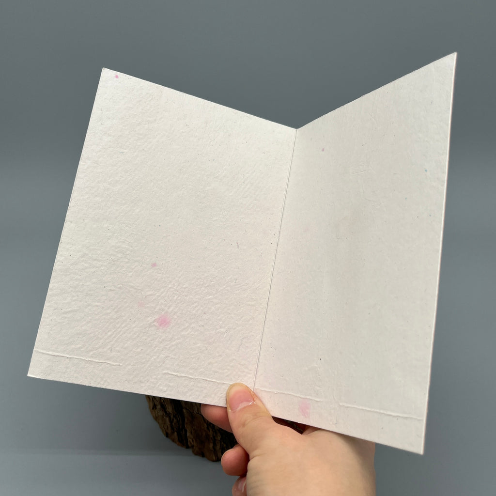 Karte handgeschöpft – Wichteli