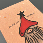 Karte handgeschöpft – Wichteli