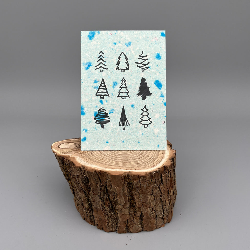 Karte handgeschöpft – Oh Tannenbaum