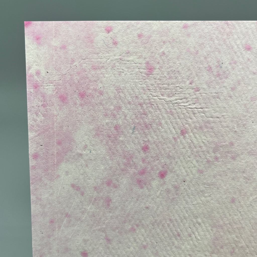 Karte handgeschöpft – Marmor Berry