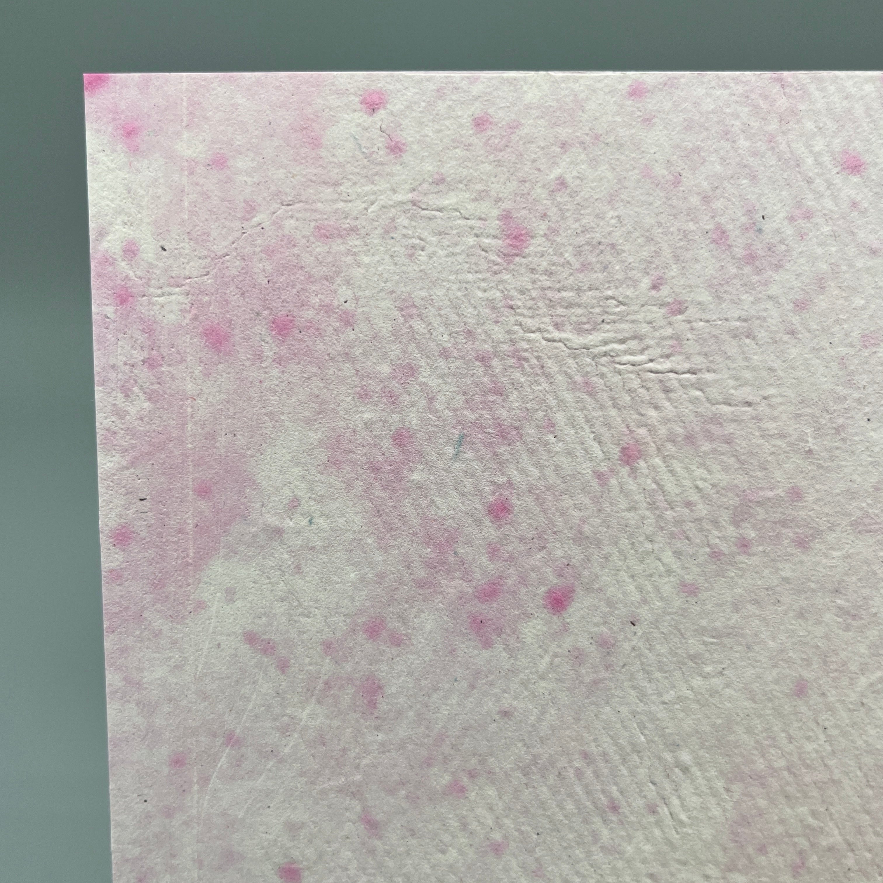 Karte handgeschöpft – Marmor Berry