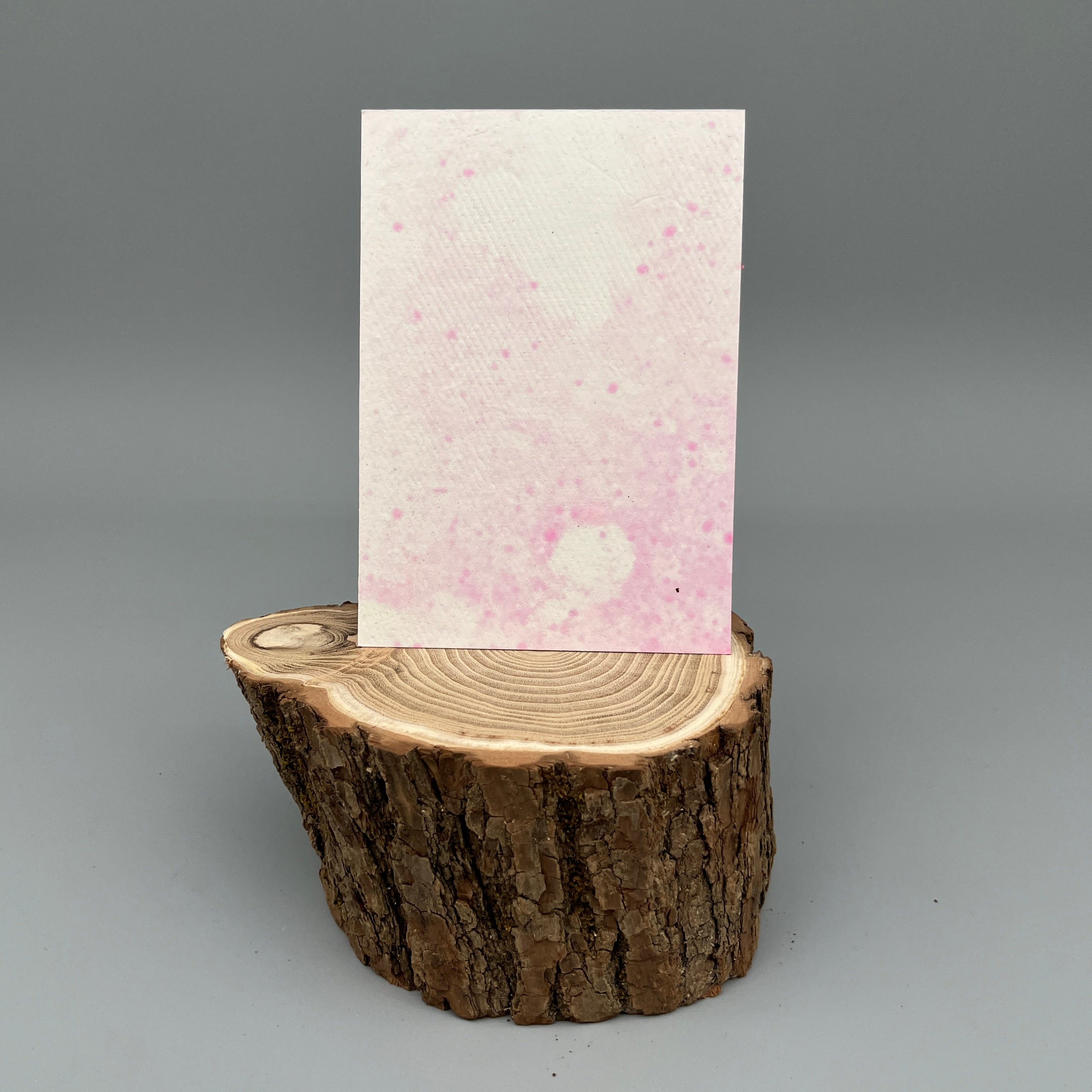 Karte handgeschöpft – Marmor Berry