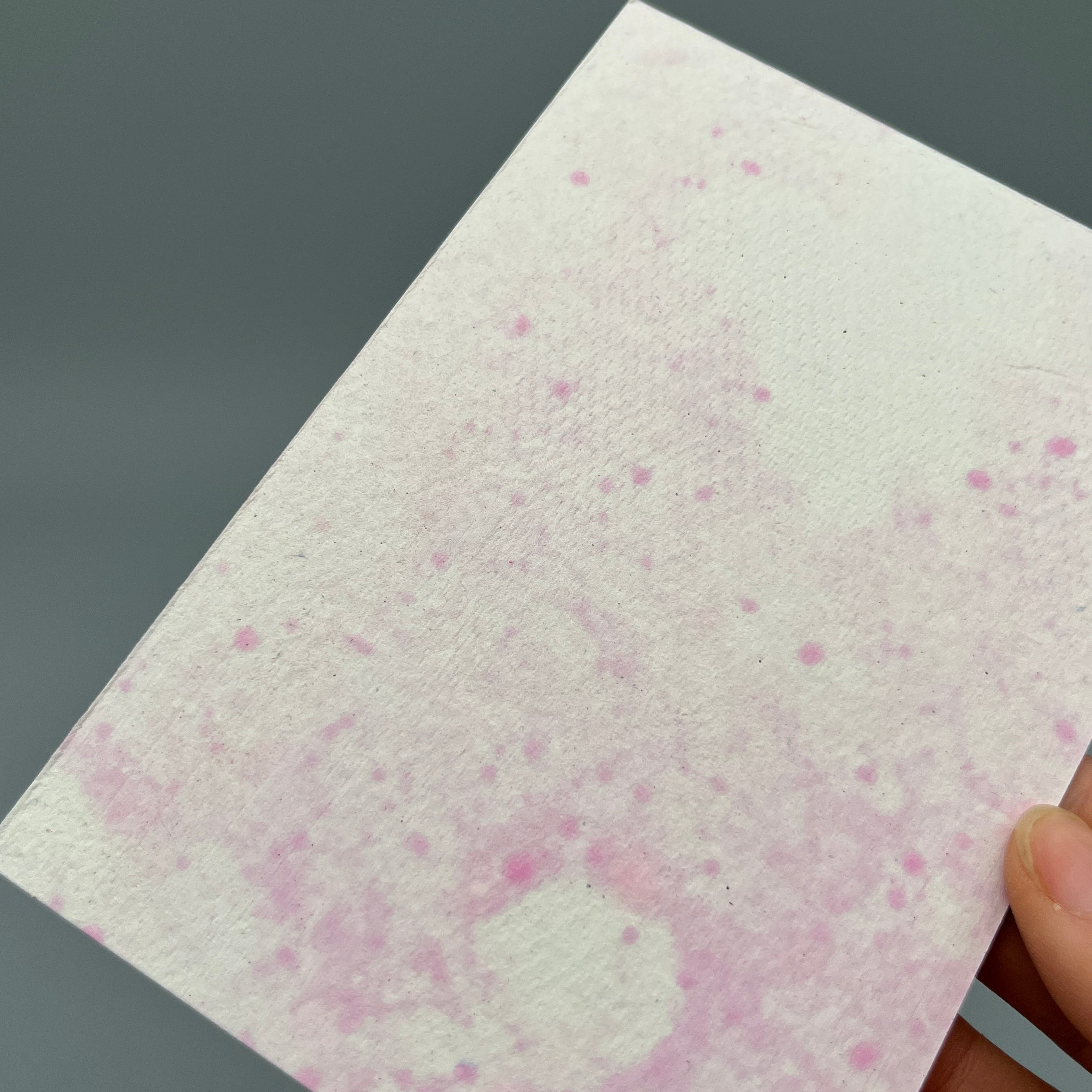 Karte handgeschöpft – Marmor Berry