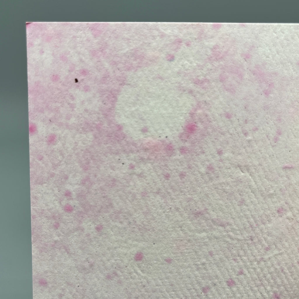 Karte handgeschöpft – Marmor Berry
