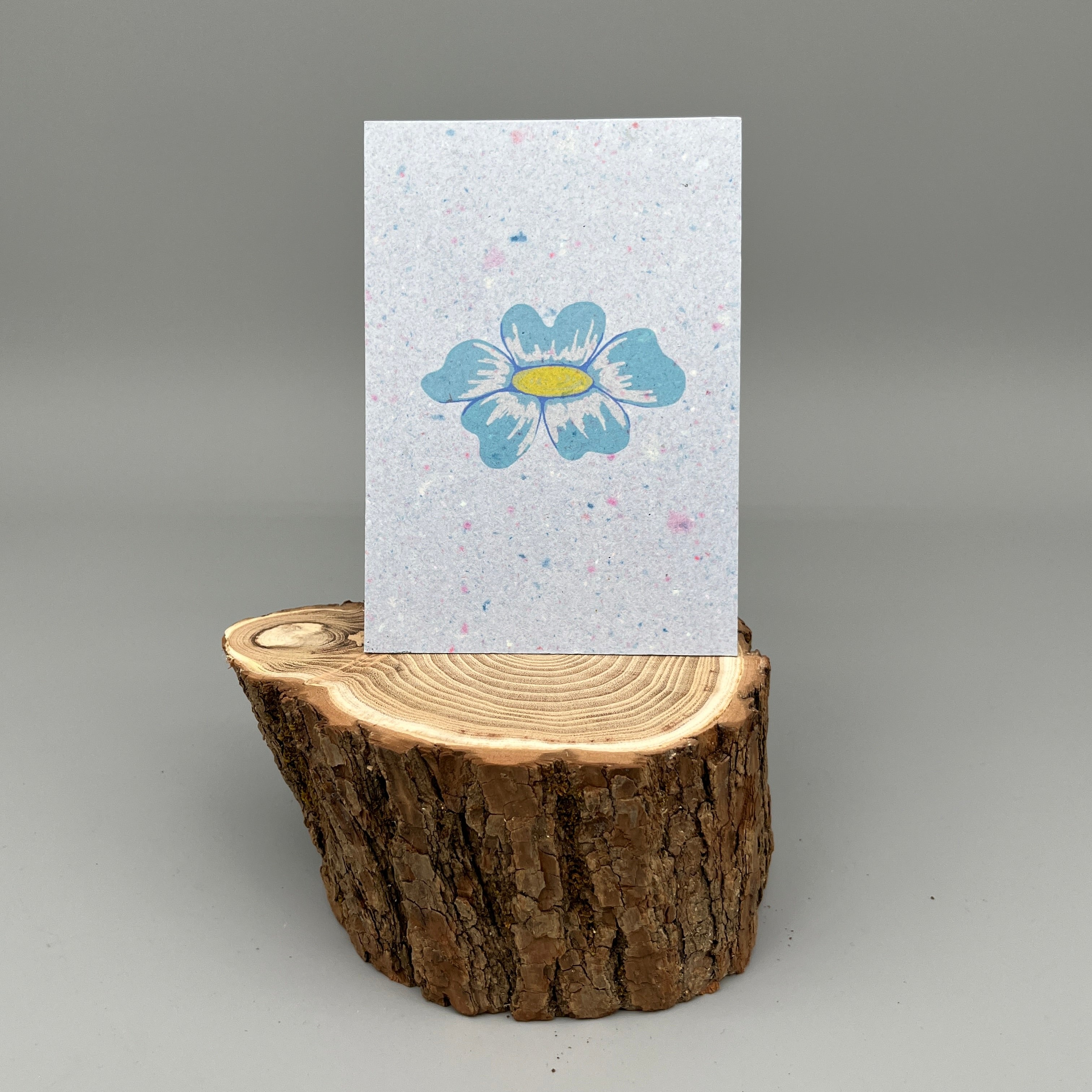 Karte handgeschöpft – Flower