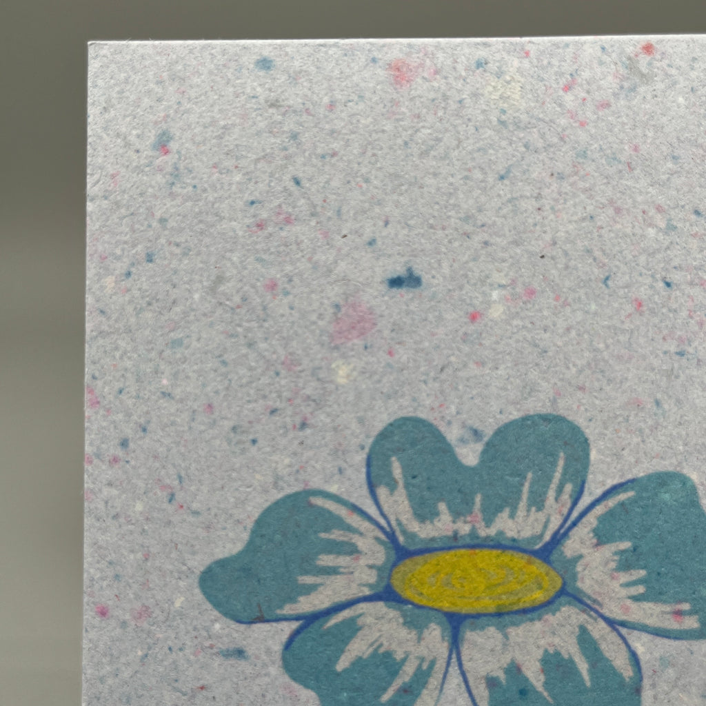 Karte handgeschöpft – Flower