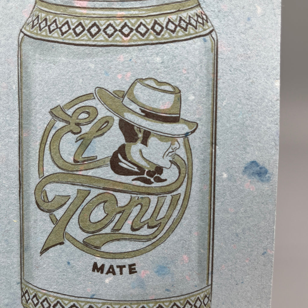Karte handgeschöpft – El Tony Mate