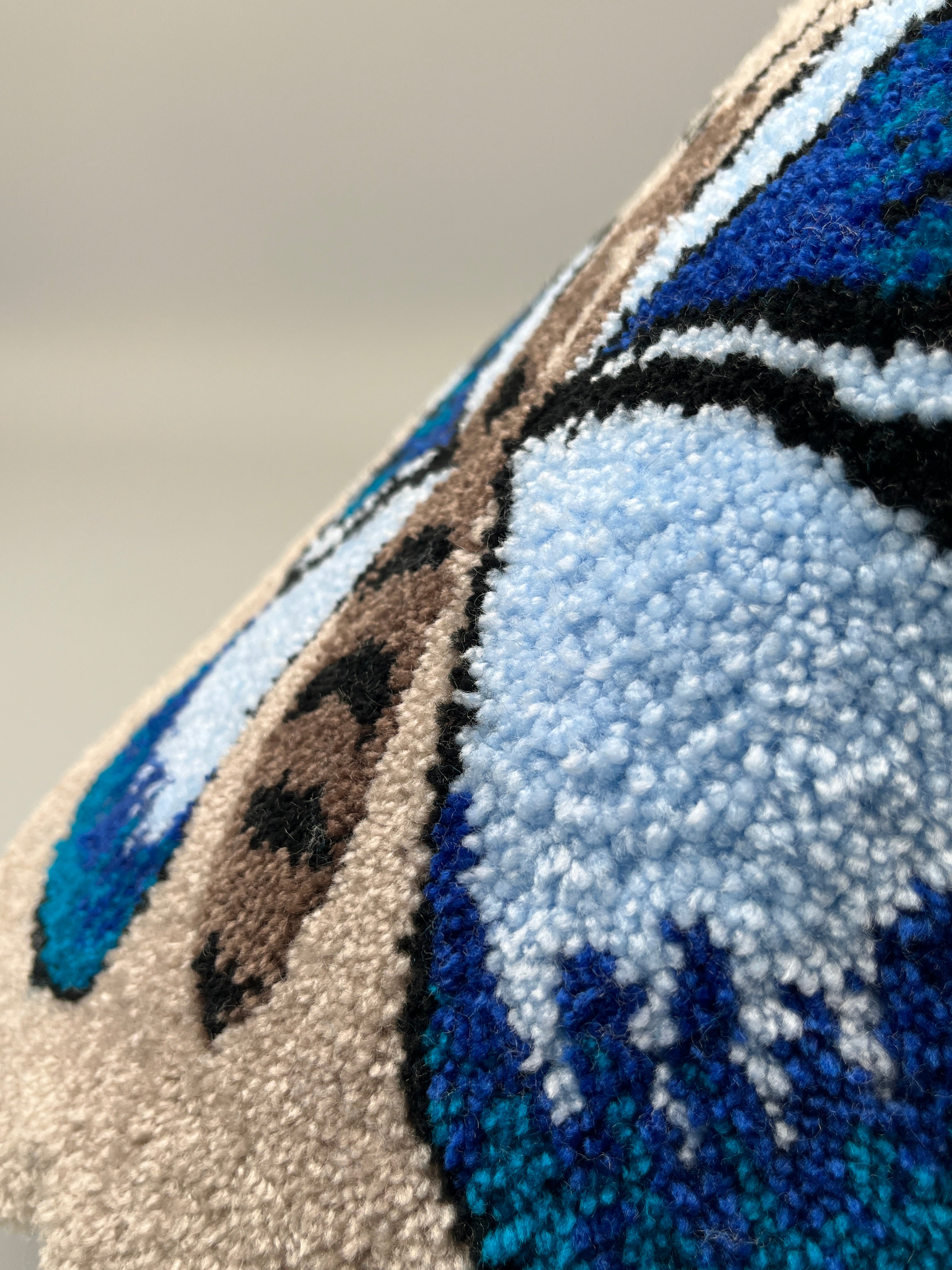Handgefertigter Teppich, Schmetterling